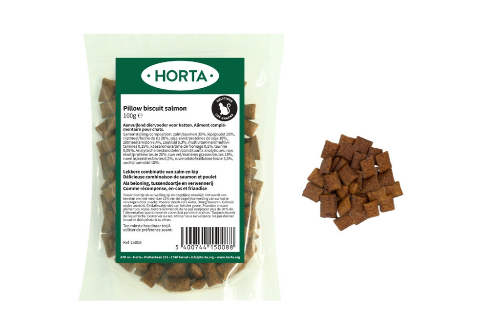 Pillow biscuit salmon 100g