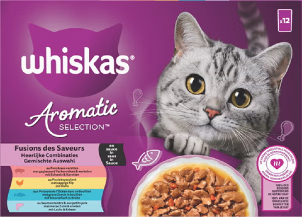 Sélection aromatique, délicieuses combinaisons en sauce 12 x 85 g