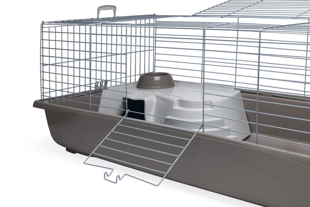 Konijnenkooi Nero4 Deluxe Zilver-Grijs 118x64x47