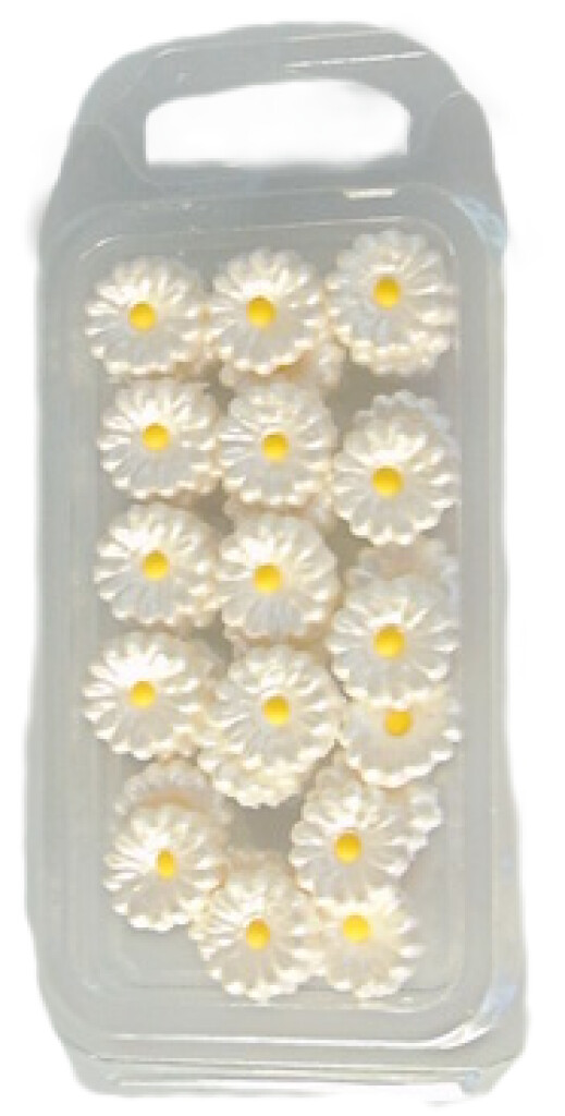 Marguerites blanches en sucre 32 pièces