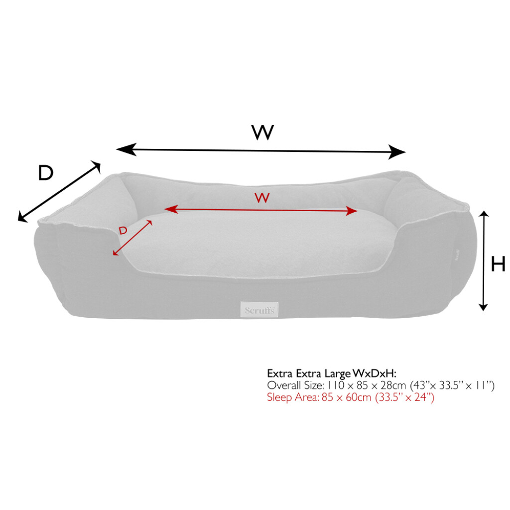Harvard Memory Foam Orthopedisch Box Bed XXL - Gris graphite
