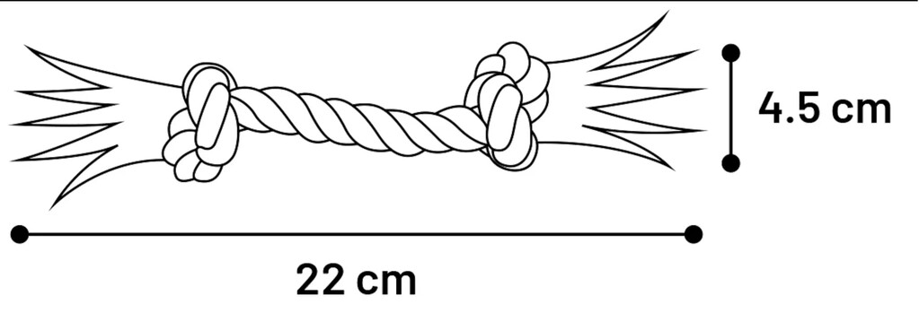 HS Jim Touw 2 Knopen Blauw/Wit/Grijs S 22cm HS Jim Touw 2 Knopen Blauw/Wit/Grijs S 22cm