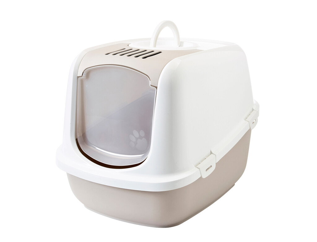 Nestor Jumbo kattenbak wit/mokka