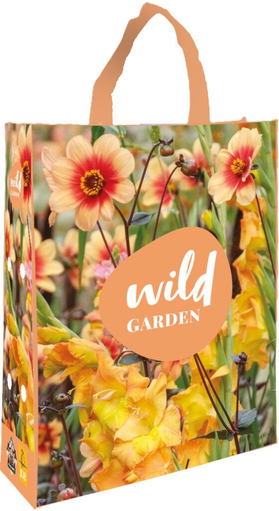 X1 Shopping Bag 'Wild Garden' Salmon