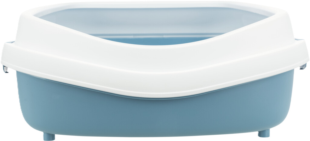 Bac à litière Primo XXL, avec rebord bleu