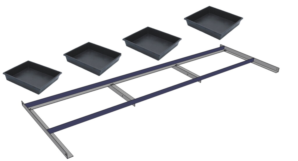 Zaaipakket 2,25m - aluminium