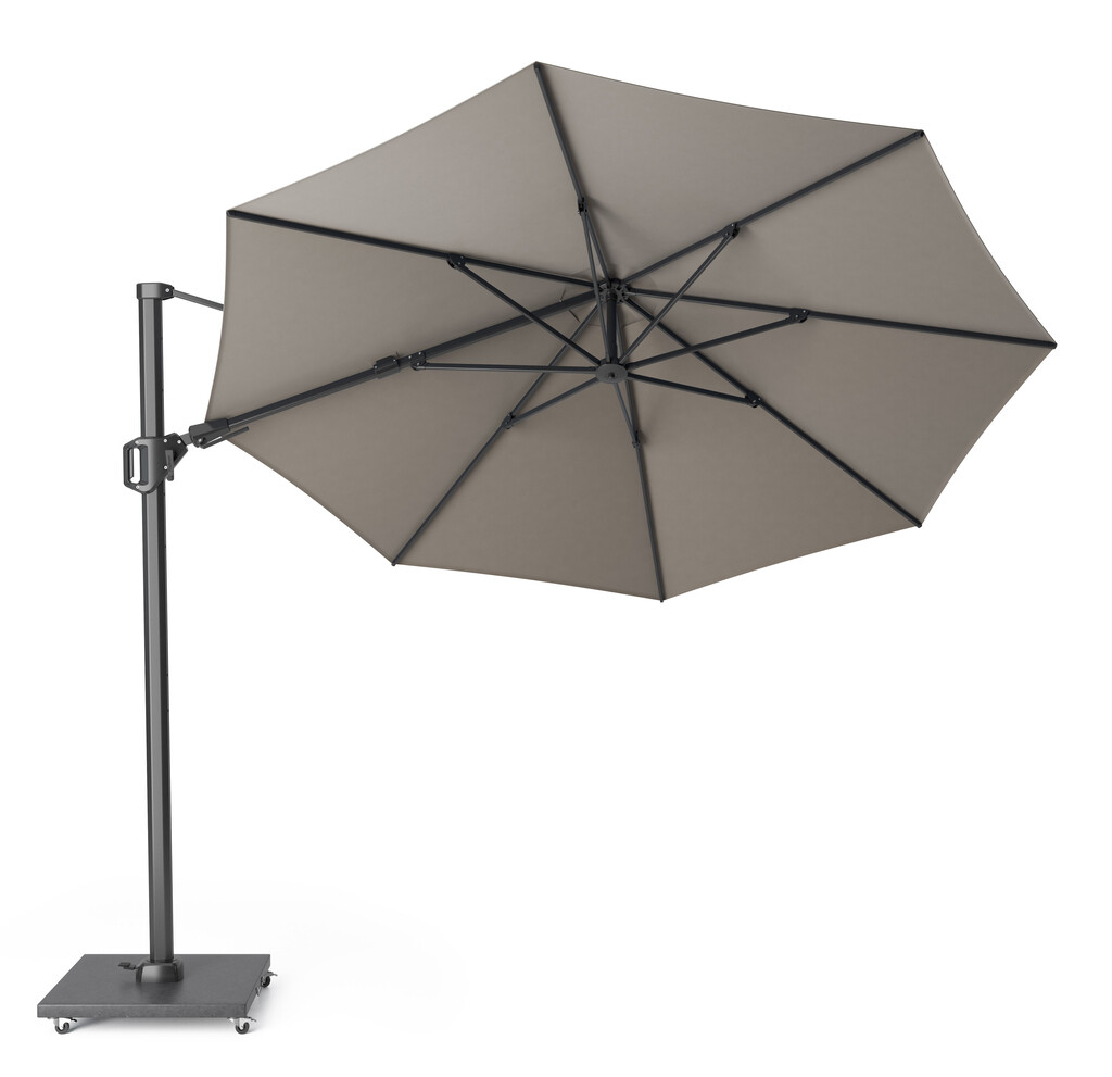 Parasol flottant Challenger T² Premium ø3,5 - Structure Anthracite/Tissu Manhattan
