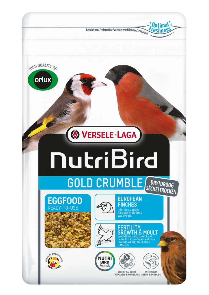 Eivoer droog inlandse vogels 800g