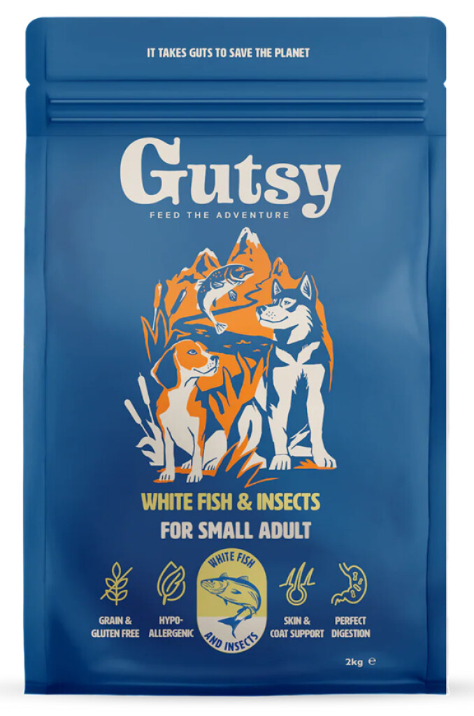 Witte vis & insect voor kleine volwassen honden 2kg
