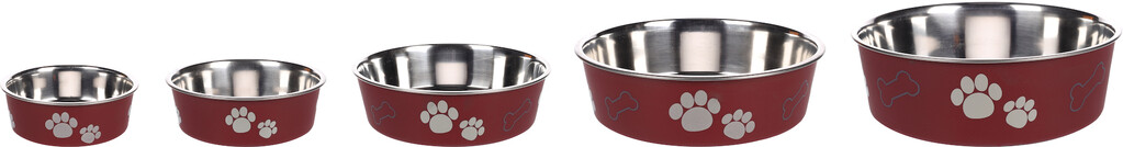Gamelle pour la nourriture et l'eau Kena rouge ⌀ 14cm