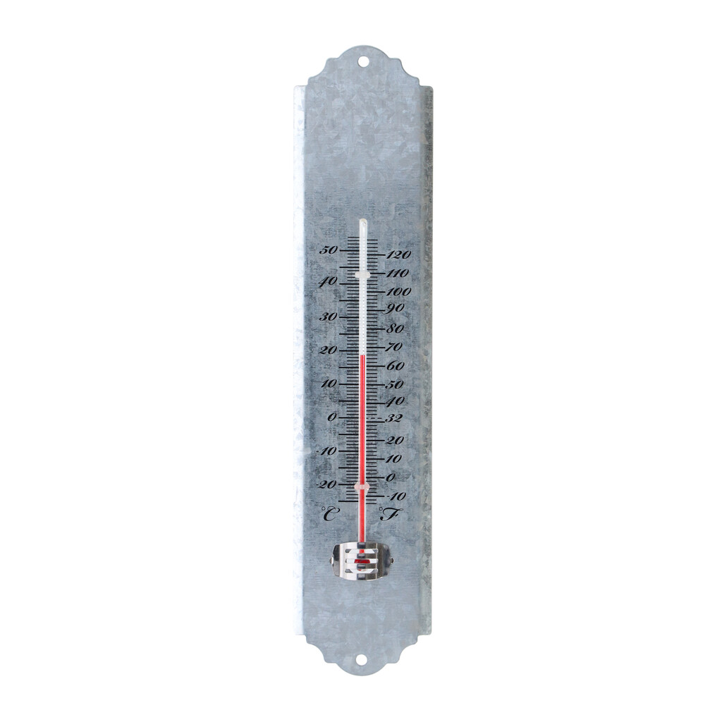 Thermomètre en zinc patiné S Thermomètre en zinc patiné S