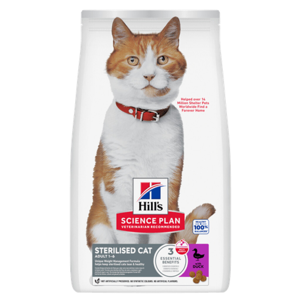 SP Sterilised Cat Young Adult au canard 1,5 kg