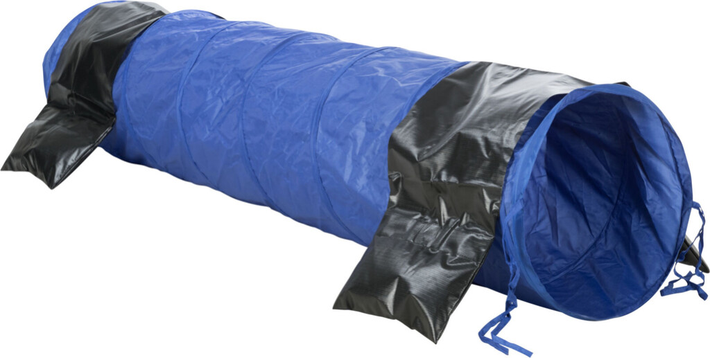 Dog Activity Tunnel Agilité Bleu 200x40 cm