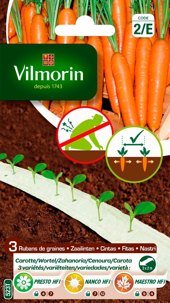 Zaailint Wortel 3 Variëteiten 3x2m