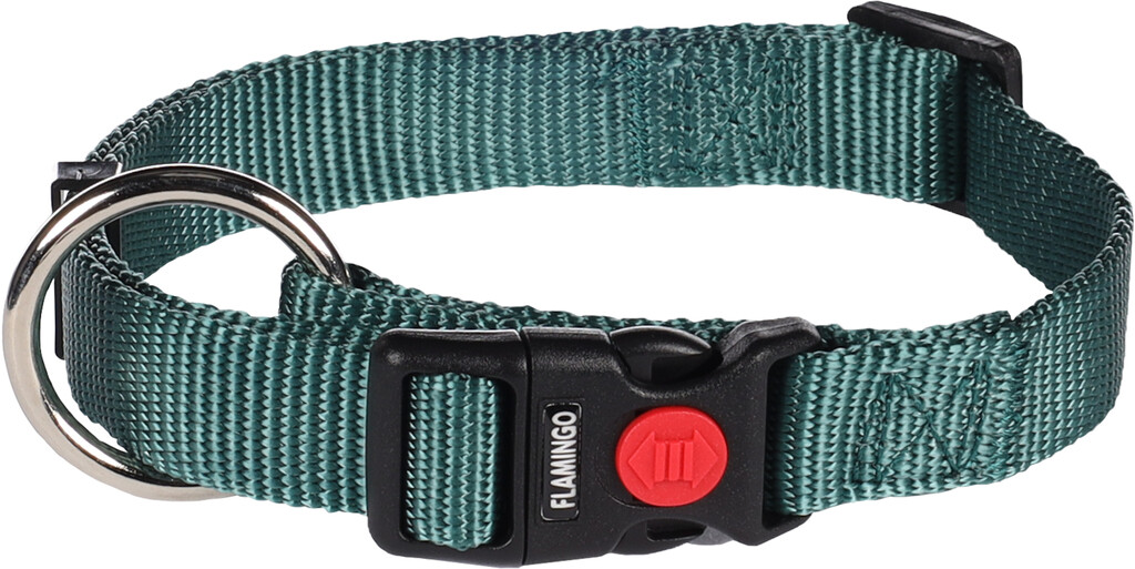 Halsband Ziggi Donkergroen M 40-55cm 20mm