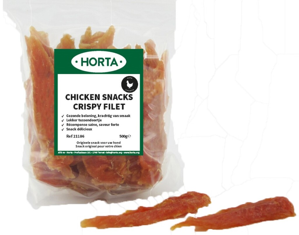 Snacks blanc de poulet croquant 500g Snacks blanc de poulet croquant 500g