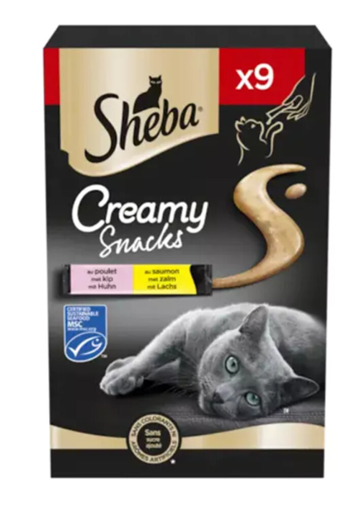 Creamy Snack poulet et saumon 4x12g