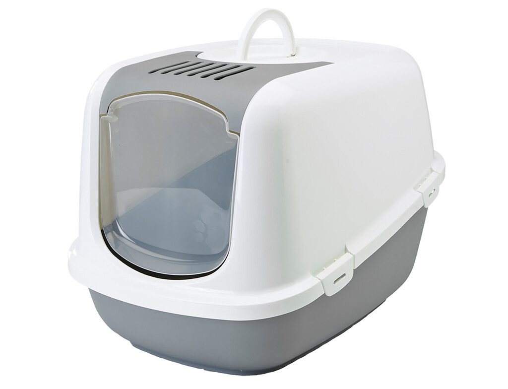 Nestor Jumbo kattenbak wit/grijs