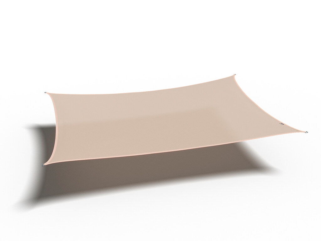 Shade sail rectangle 400x300 ecru