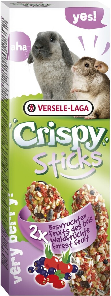 Sticks Konijnen-Chinchilla's Bosvruchten - 2 stuks 110g Sticks Konijnen-Chinchilla's Bosvruchten - 2 stuks 110g