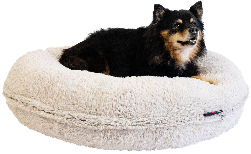 Shell kussen Puff wit L