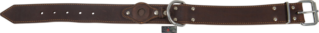 Collier Cuir Gras Airtag Brun 40 mm x 70 cm