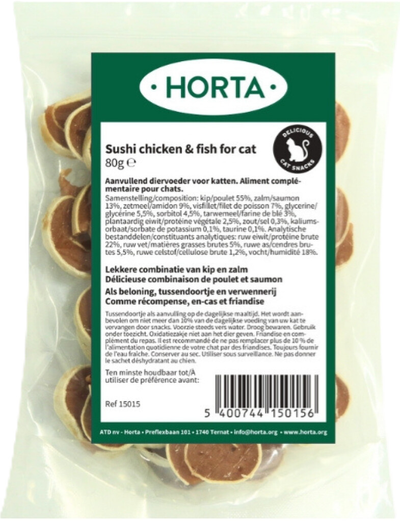 Sushi chicken & fish for cat 80g