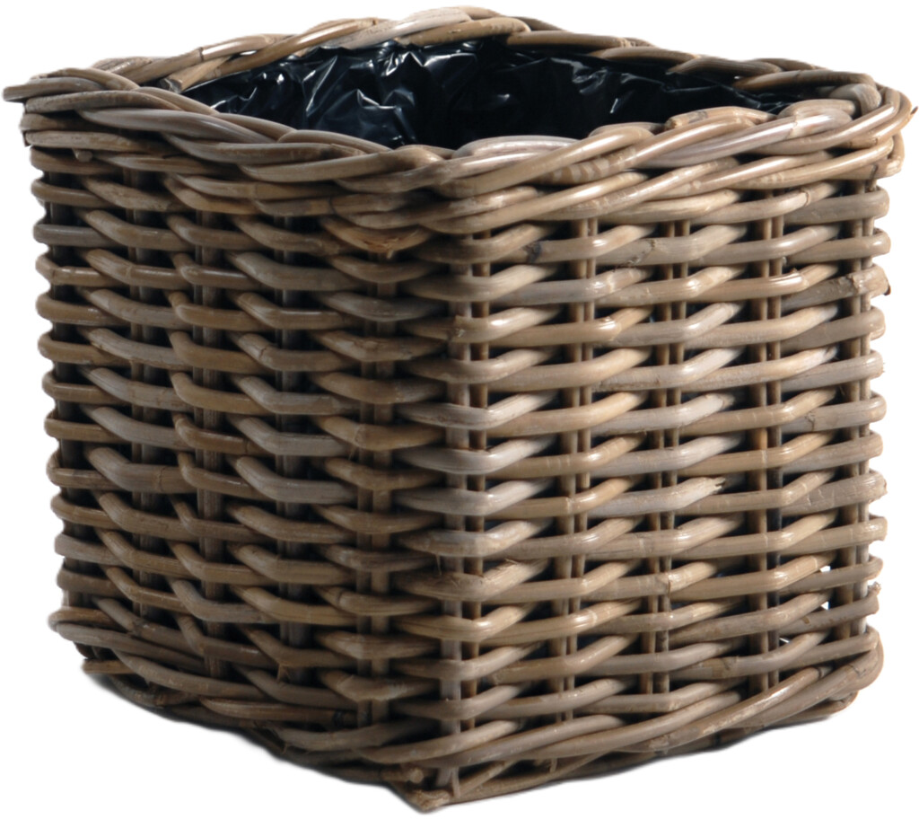 Mand Lana vierkant laag natural look 18x18cm