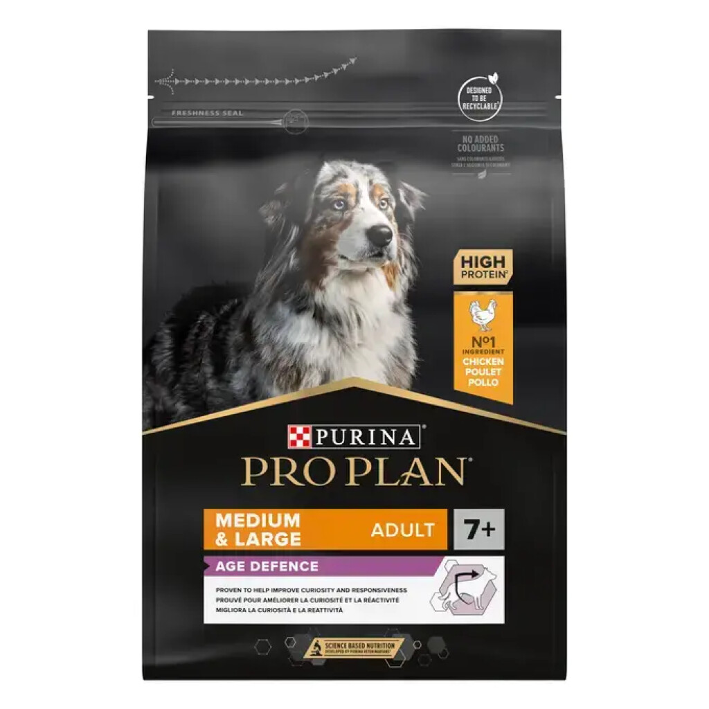 Age Defence Medium & Large Adult Dog 7+ Rijk aan Kip 3kg