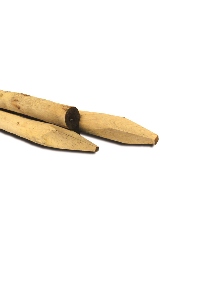 Kastanje paal geschild 60/80 x 2000mm Kastanje paal geschild 60/80 x 2000mm