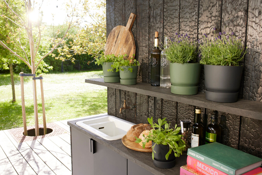 Greenville Rond 16cm blad groen Greenville Rond 16cm blad groen