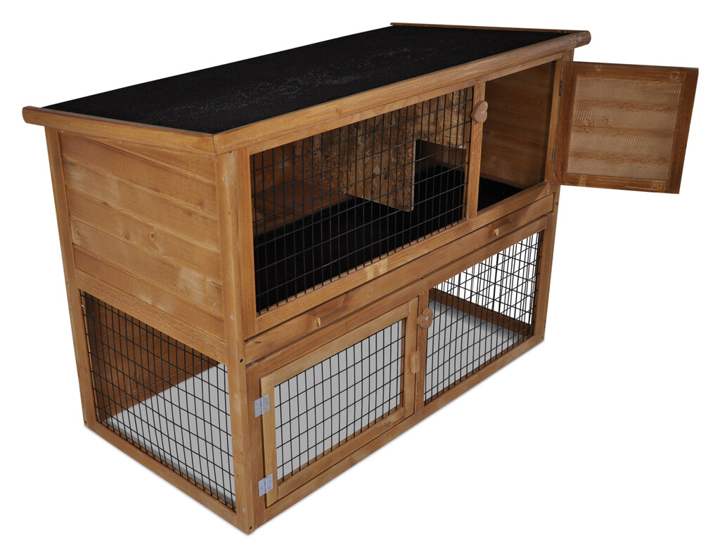Konijnenhok FSC Kentucky Java 121x65x88cm