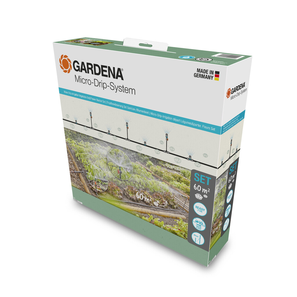 Micro-Drip-Bewatering moestuin/bloembed Micro-Drip-Bewatering moestuin/bloembed