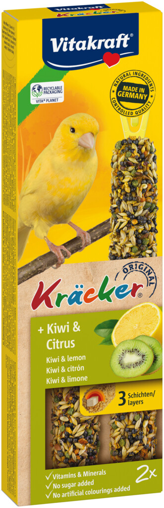 Kräcker® Original kanarie kiwi en citrus 2 stuks