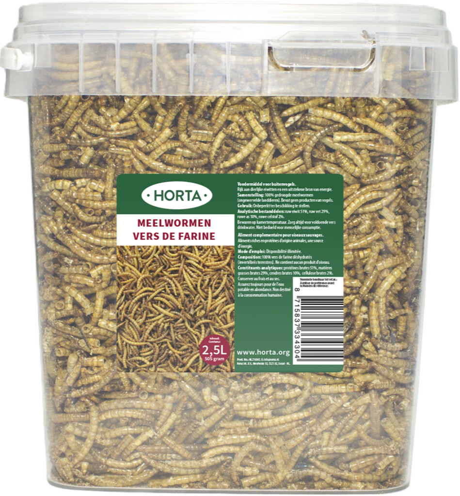 Meelwormen vogels 2,5L - 505g