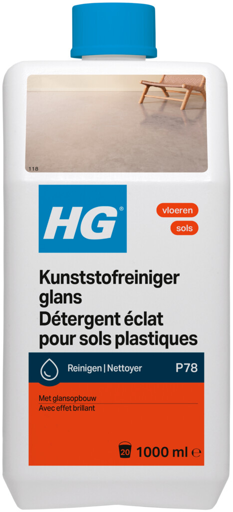 Détergent éclat pour sols plastiques (produit 78) 1L