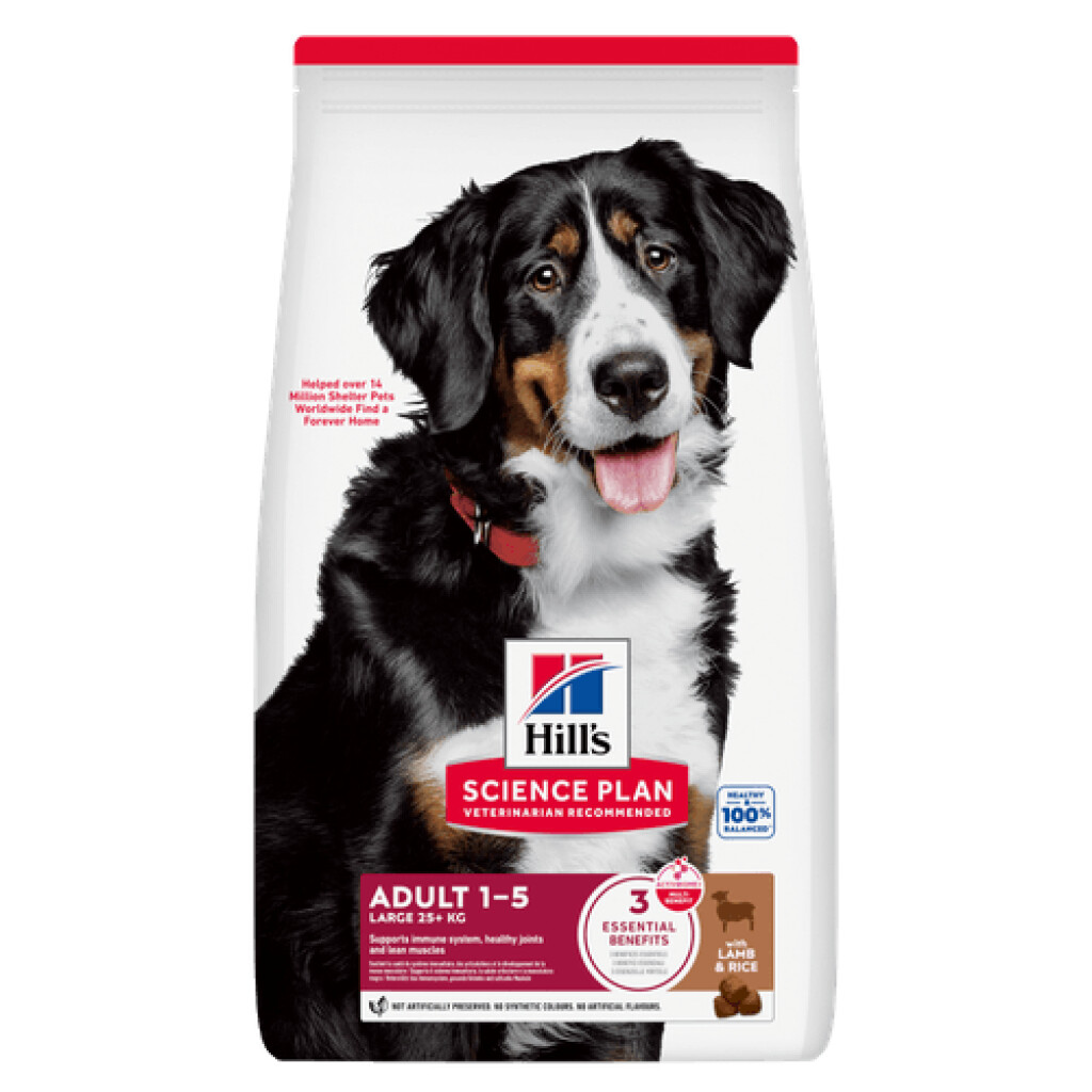 Science Plan Adult croquettes pour grand chien à l'agneau et riz 12kg