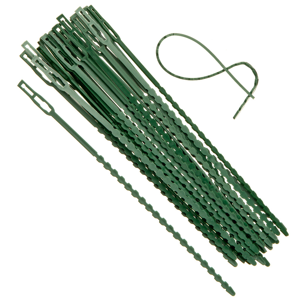 Lien universel de tuteurage en pe vert - 17 cm - 40 pièces Lien universel de tuteurage en pe vert - 17 cm - 40 pièces