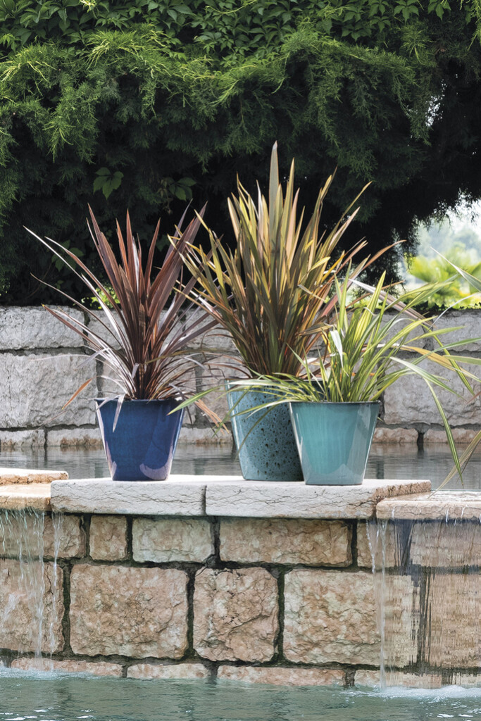 Pot de fleurs Kinfolk Bleu 29,5xh25,5cm