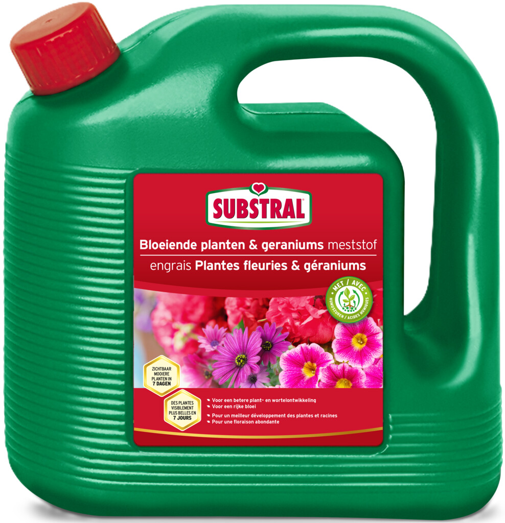 Engrais pour plantes fleuries et géraniums 2L