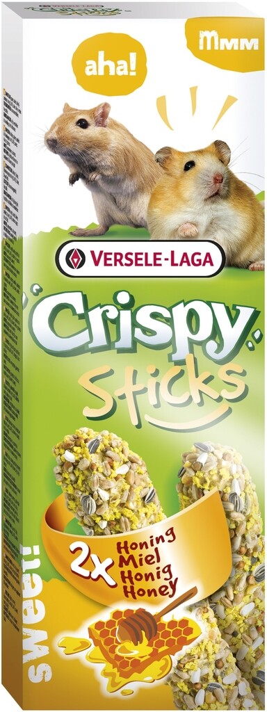 Sticks Hamsters-Gerbilles Miel - 2 pièces 110g Sticks Hamsters-Gerbilles Miel - 2 pièces 110g