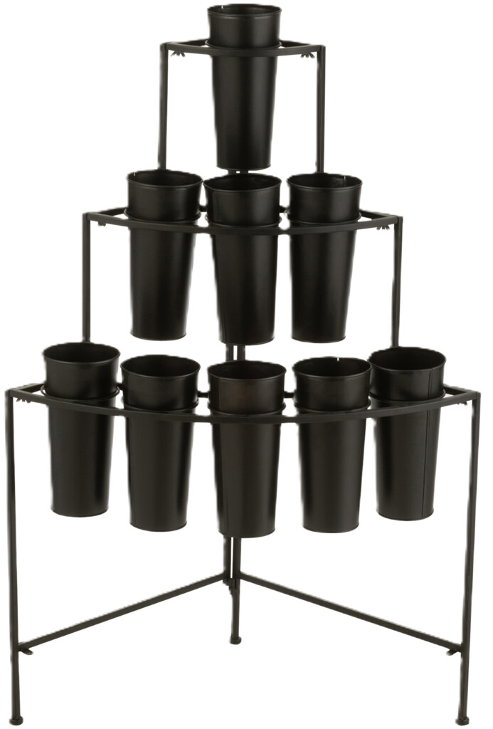 Bloemenstandaard rek zwart small