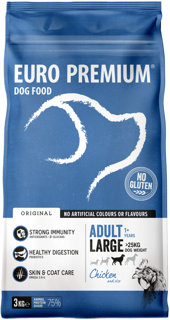 Large adult chicken & rice 3kg