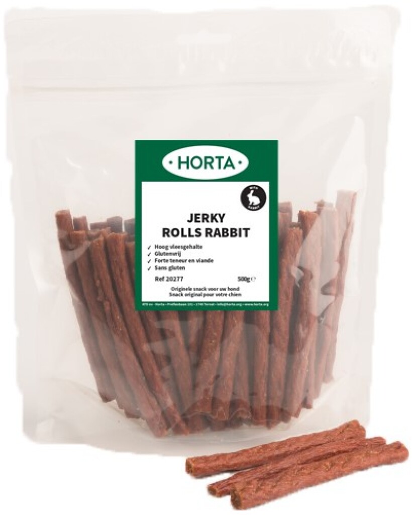 Jerky rolls rabbit 500g Jerky rolls rabbit 500g