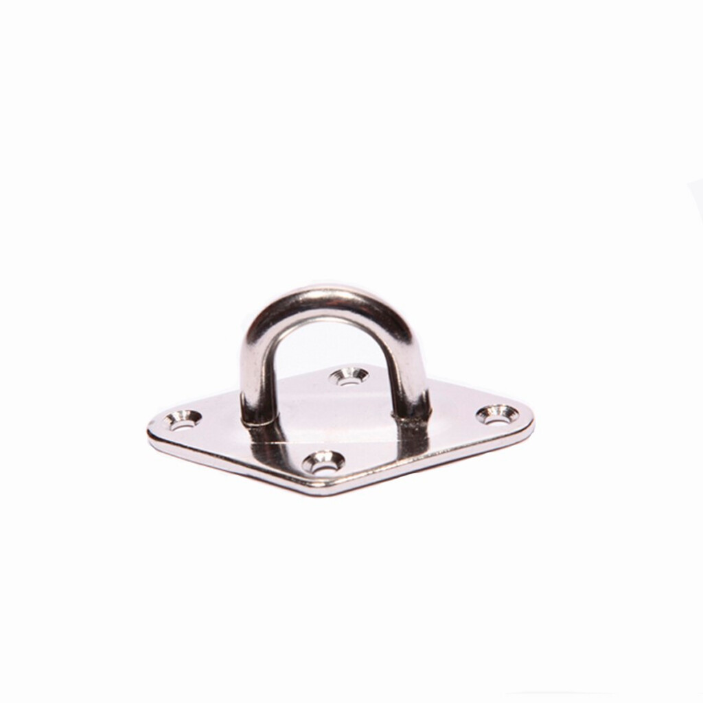 Plaat met oog voor schaduwdoek bevestiging.