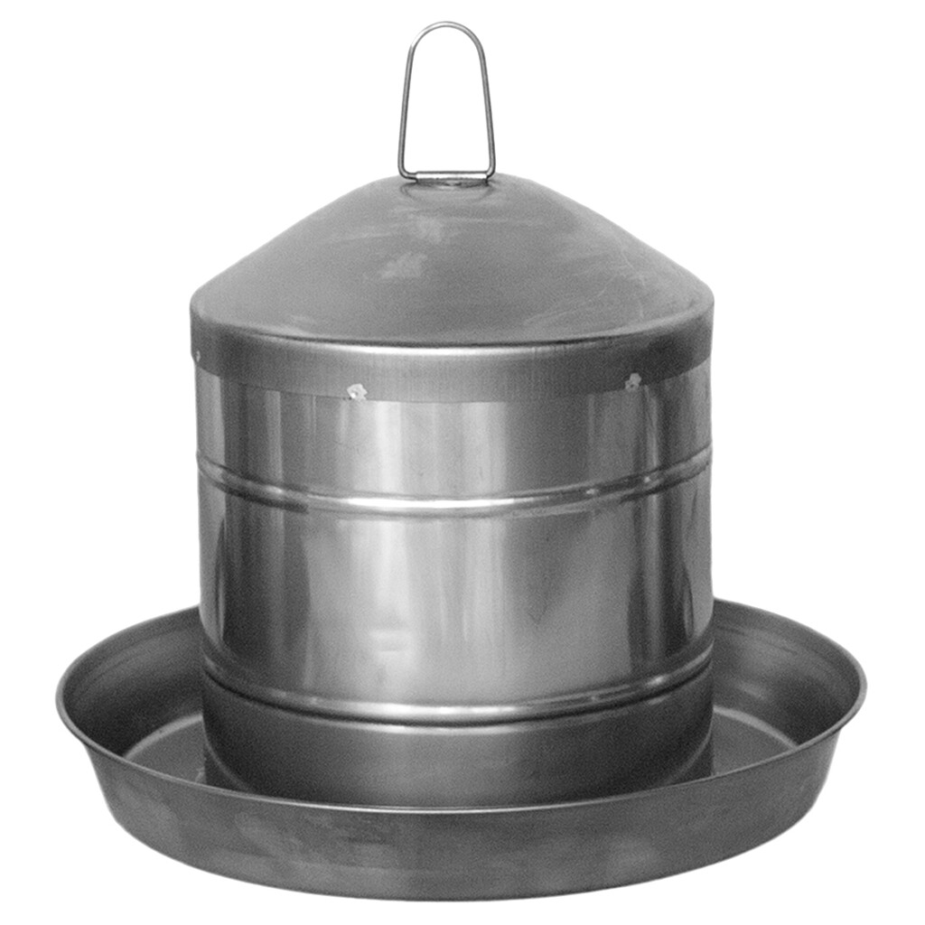 Abreuvoir pour poules, en acier inoxydable 9L Abreuvoir pour poules, en acier inoxydable 9L