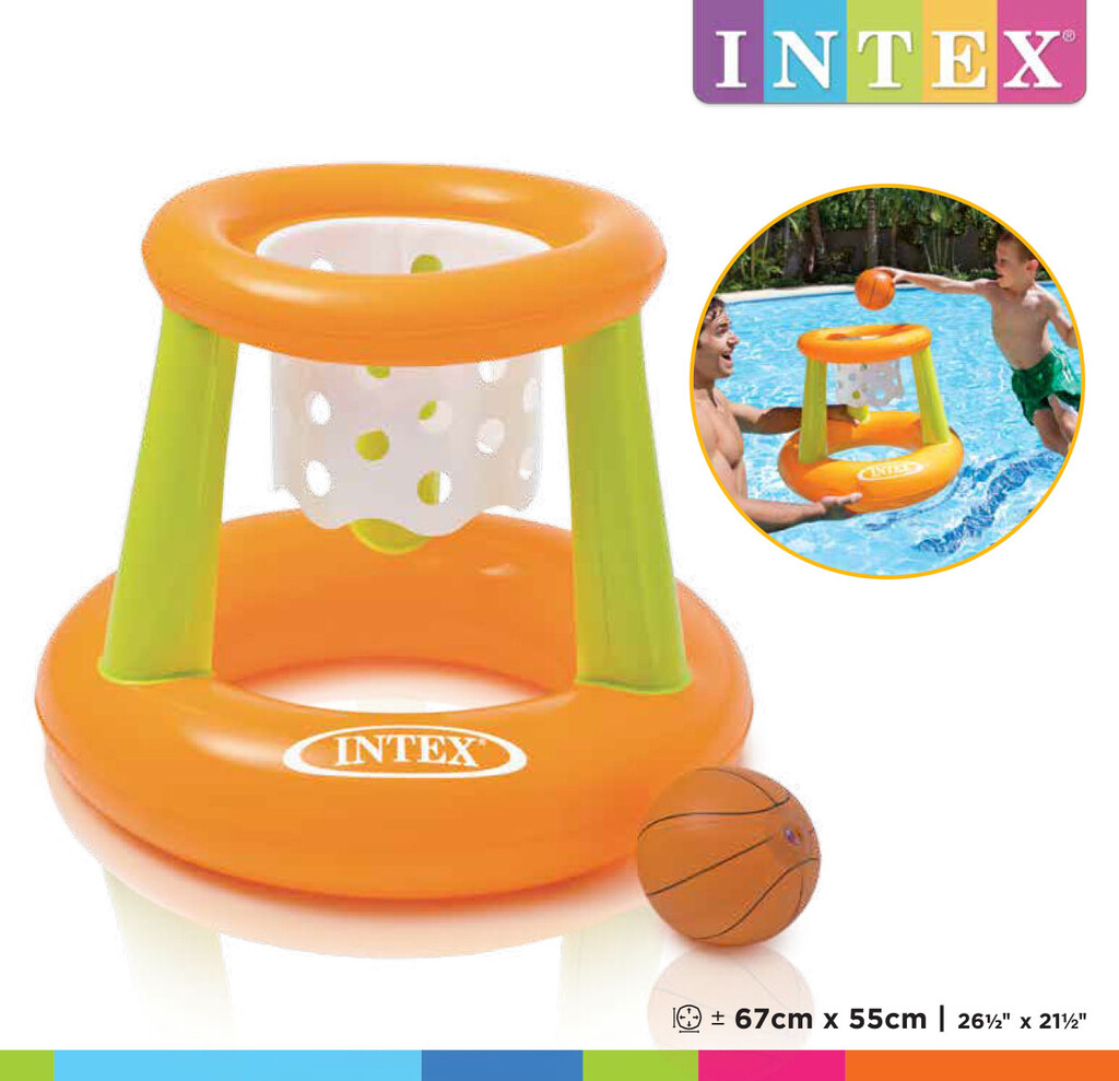 Drijvend basketbalnet 67x55cm