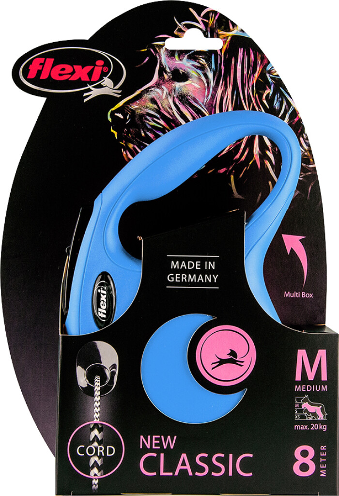 Classic Laisse Corde Bleu M 8 m