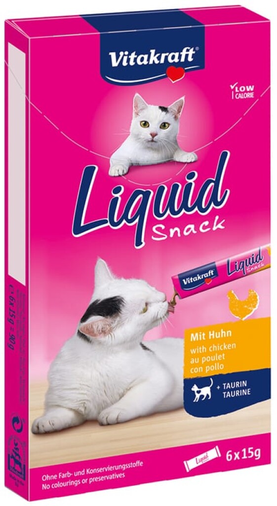 Liquid Snack poulet et taurine 6x15g