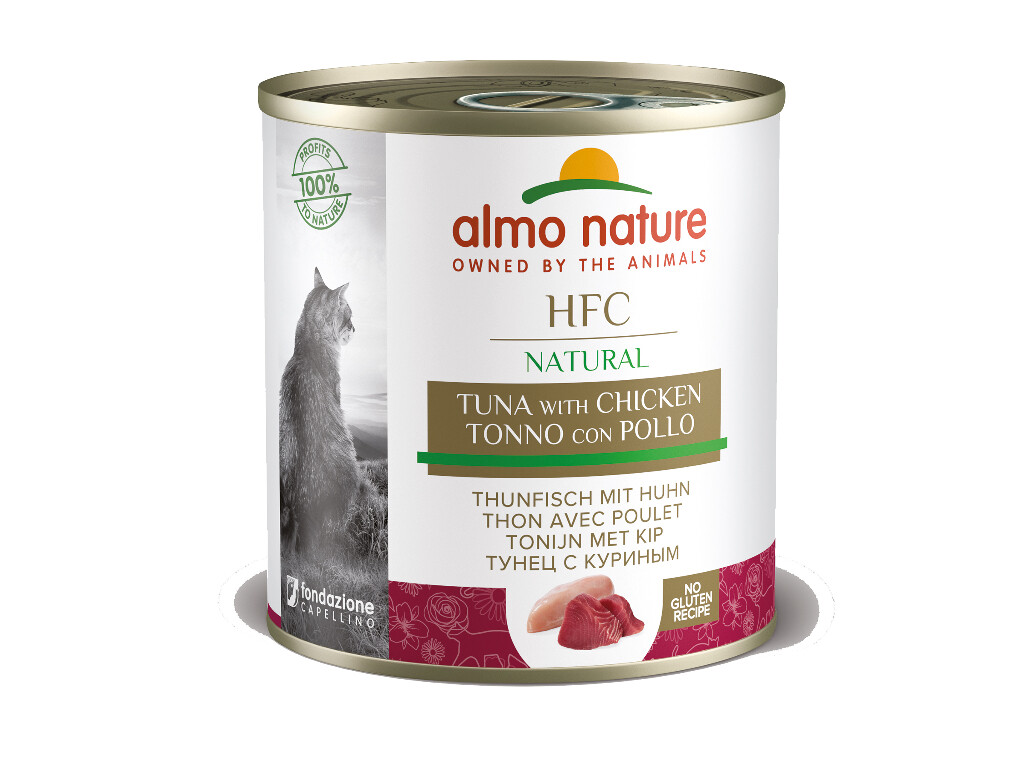 HFC Natural thon et poulet 280g